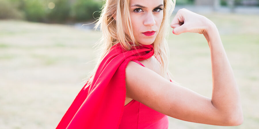 Bigstock Young Woman Posing As Superher 97783694