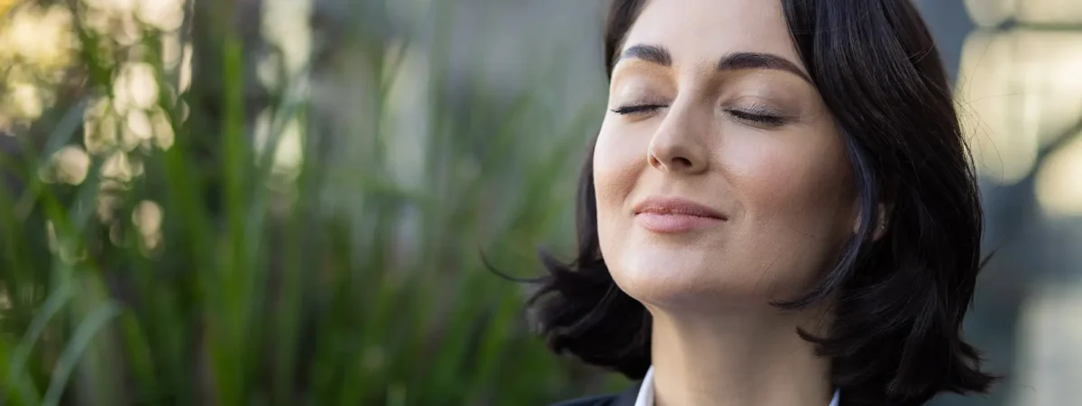 Woman Breathing