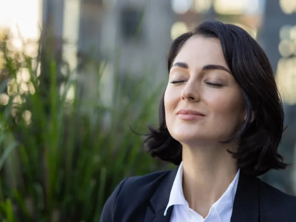 Woman Breathing