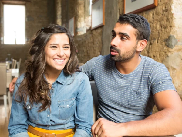 Couple In A Cafe