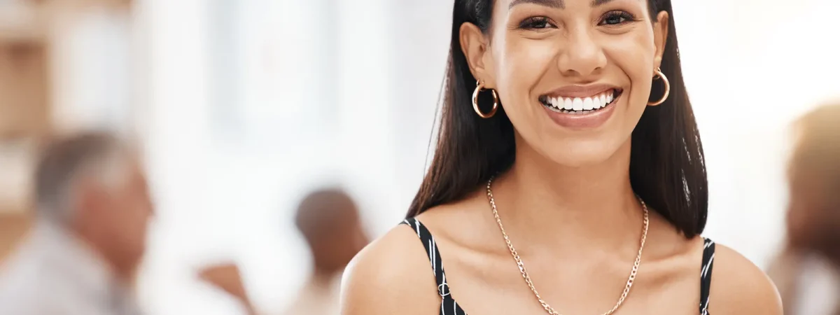 Woman Smiling At Work