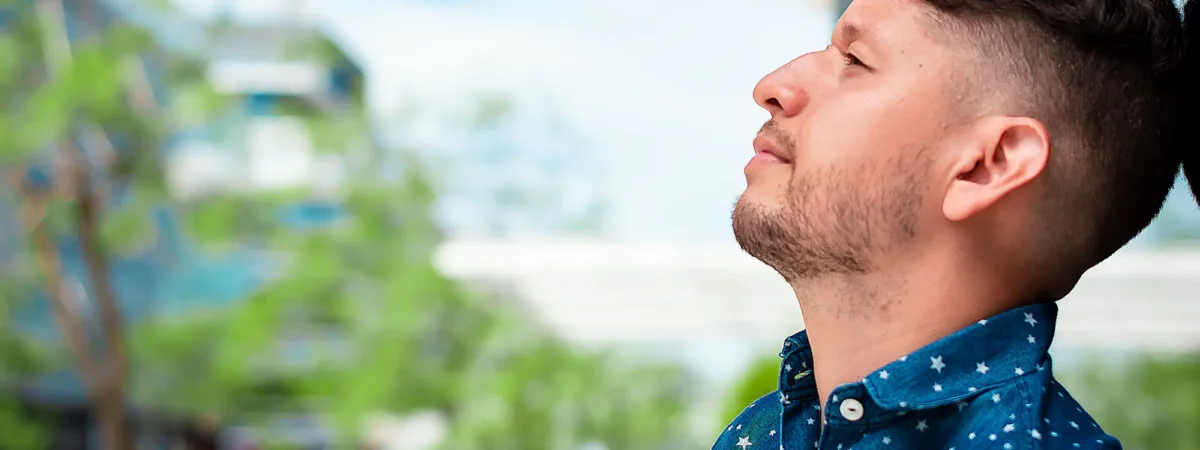 Man Staring Derealization