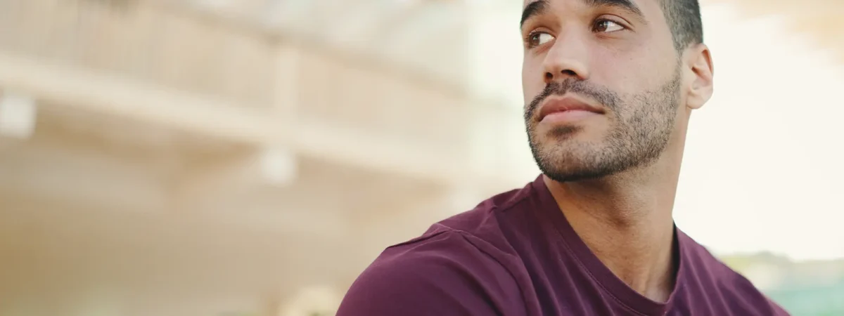 Man Looking Sideways