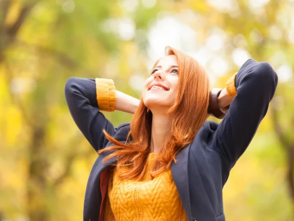 Woman Relaxing Nature